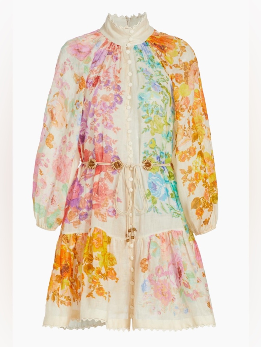 NWT $795 Zimmermann Raie Lantern Minidress
Size AU OP, US 2P - Picture 6 of 17